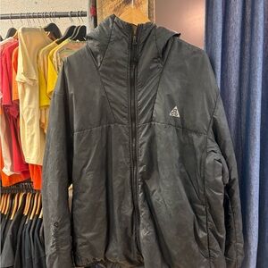 Vintage Nike ACG Men's Black Light Hooded Jacket